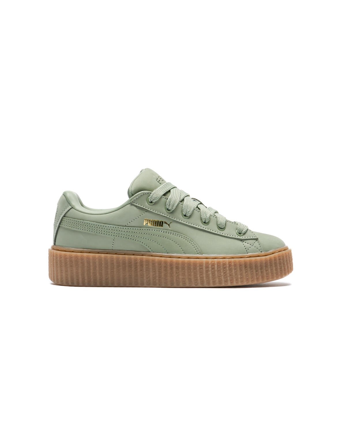 Puma suede platform shops khaki